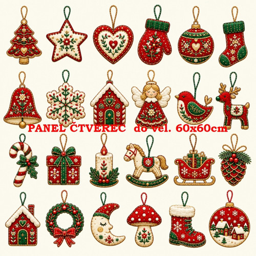 Bavlněný panel 60x60 cm - skladem