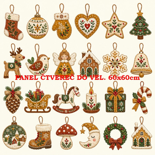 Bavlněný panel 60x60 cm - skladem