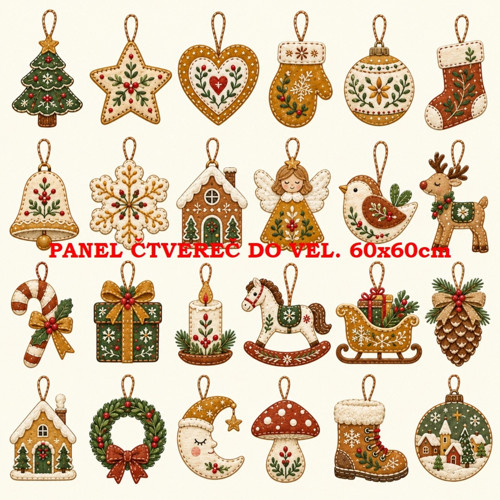 Bavlněný panel 60x60 cm - skladem — foto 1