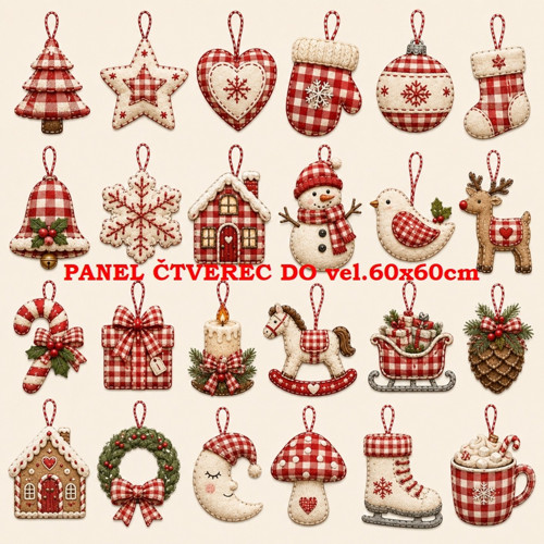 Bavlněný panel 60x60 cm - skladem — foto 1