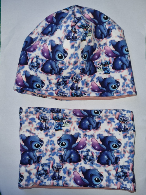 Čepice a nákrčník - Stitch