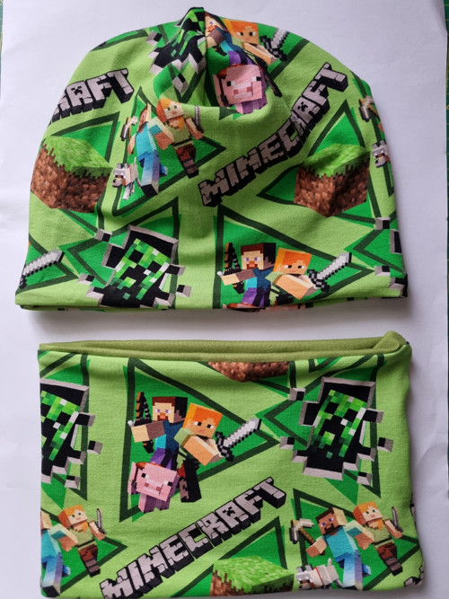 Čepice a nákrčník - Minecraft