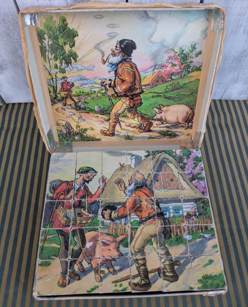 Retro dřevěné kostky, Jak dědeček měnil až vyměnil