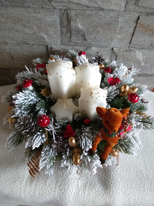 Adventní věnec "lesní kouzlo"