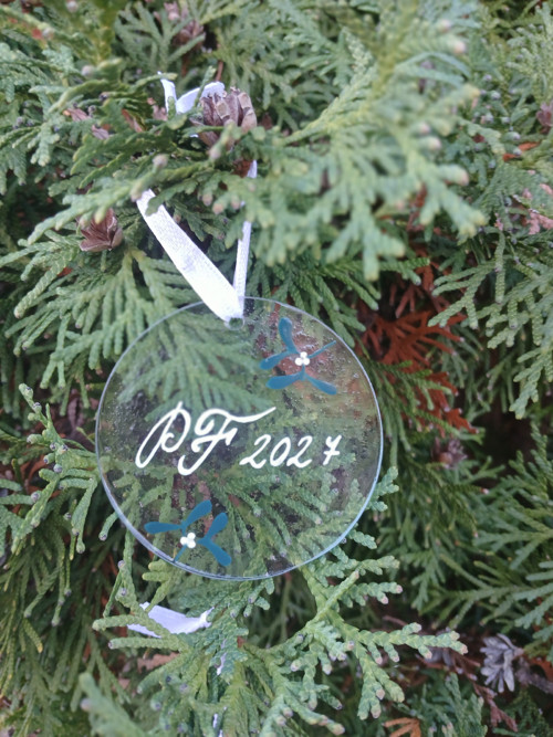 Vánoční ozdoba s přáním — foto 1