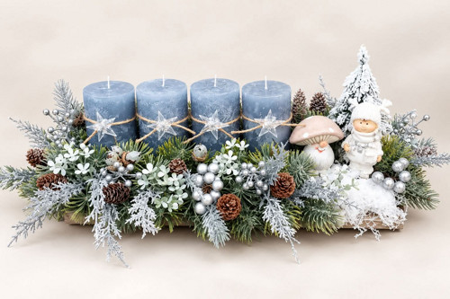 Adventní svícen - zimní pohádka