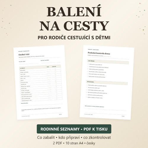 Balení na cesty | Pro rodiny PDF — foto 1