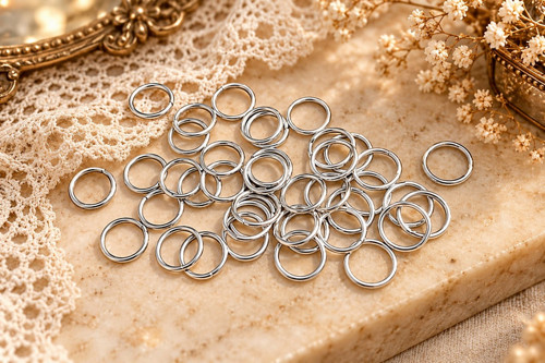 Kroužky jednoduché spojovací, 10mm (80ks)