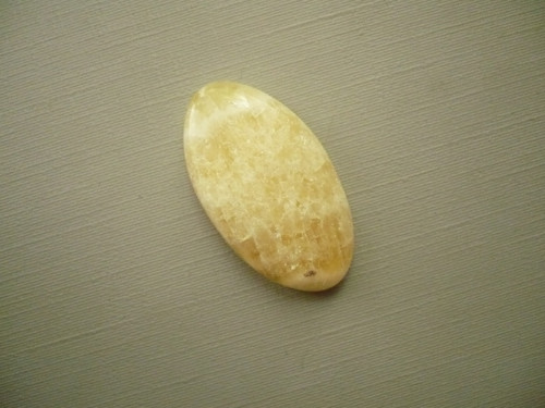Kabošon - kalcit žlutý 30 mm, č.38