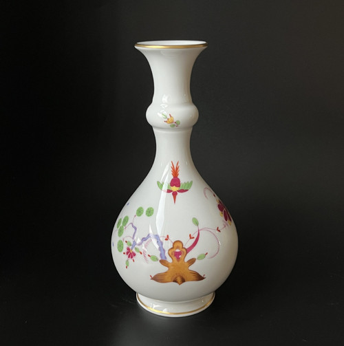 Meissen Míšeň Váza Fels und Vogel 18 cm