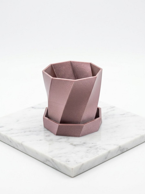 Designový Květináč s miskou - DK0005