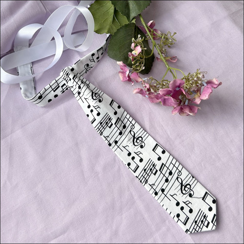 Dámská kravata - noty