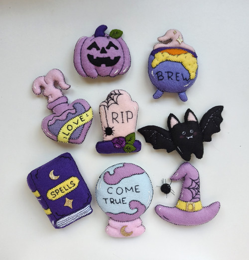 Filcové halloweenské ozdoby – čarovná kolekce