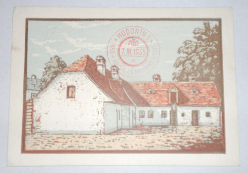 Starožitná POHLEDNICE • Rodný domek T. G. M. 1935