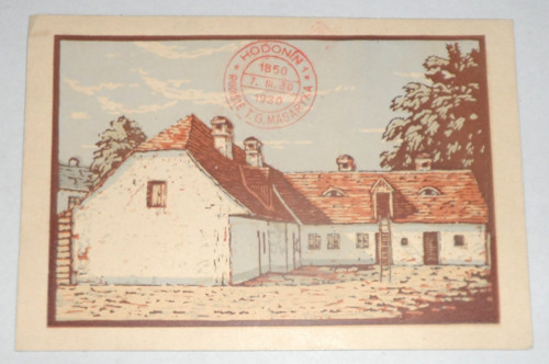 Starožitná POHLEDNICE • Rodný domek T. G. M. 1930