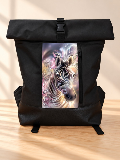 Rolovací batoh AGNES - zebra — foto 1