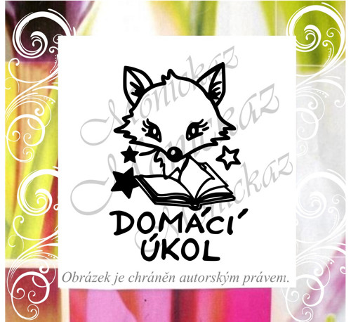 Domácí úkol liška 2735. Razítko.