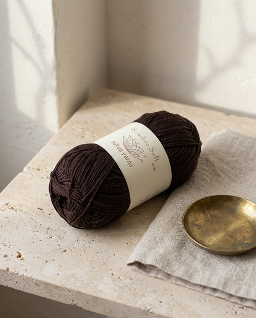 Bambusová příze Lotus Yarns #11 Hnědá