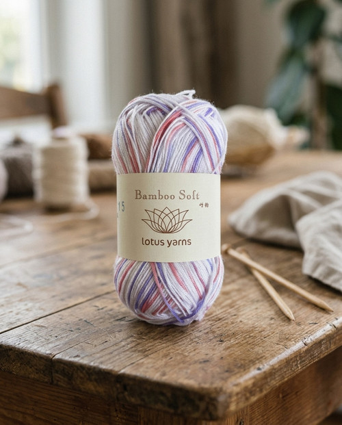 Bambusová příze Lotus Yarns #04 Vícebarevná