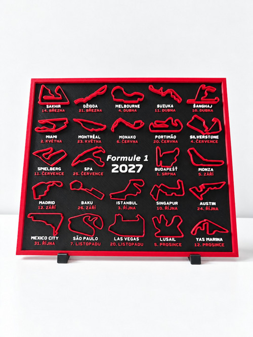 Český dekorativní kalendář Formule 1 2027