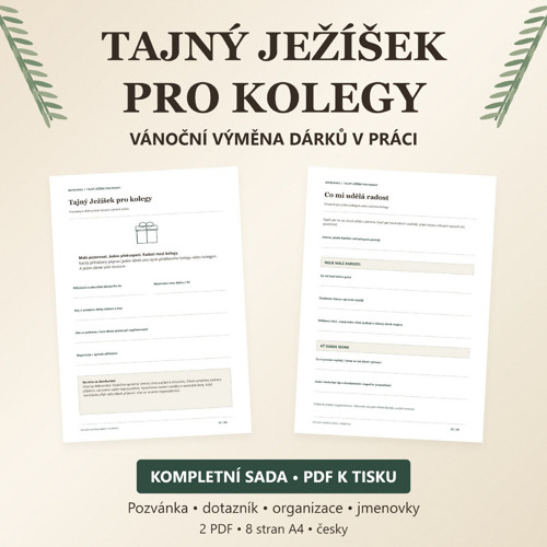 Tajný Ježíšek pro kolegy | Sada PDF