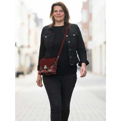 Crossbody kabelka Gabi Batik – vínová
