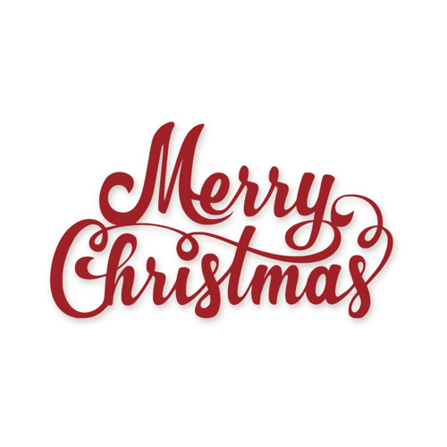 Nápis Merry Christmas – vánoční dekorace