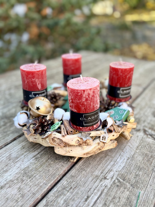 Adventní věnec z větviček