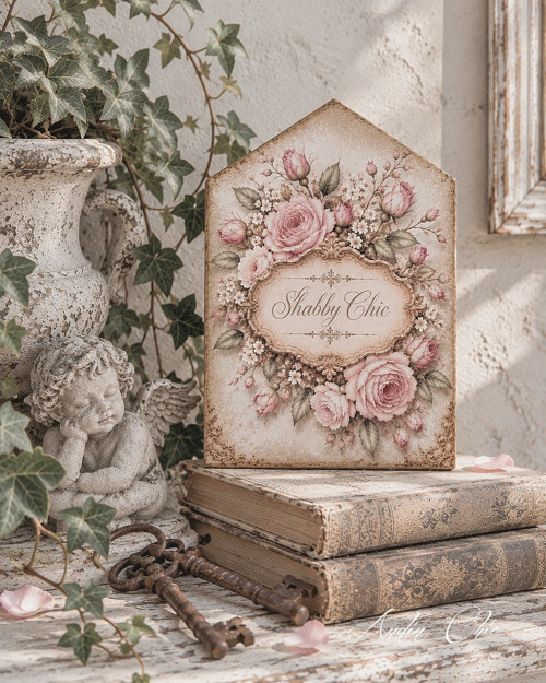 Romantické růže shabby chic