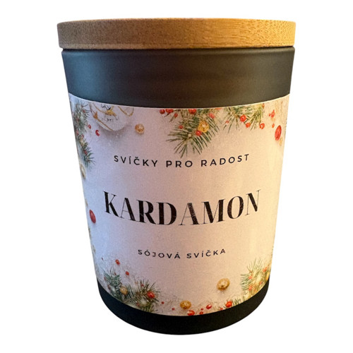 Sójová svíčka ve skle 200ml - Kardamon