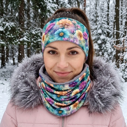 Souprava na zimu z POČESANÉ TEPLÁKOVINY