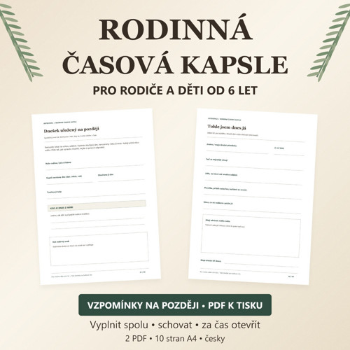 Rodinná časová kapsle | Rodiče a děti PDF