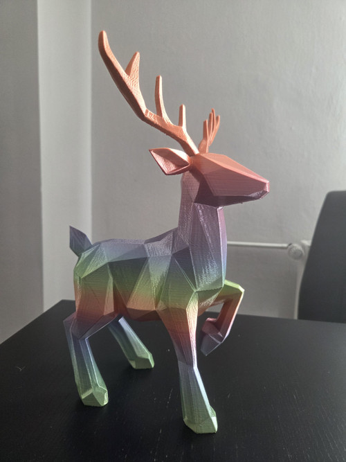 Duhový jelen – 3D tisk | 30 cm