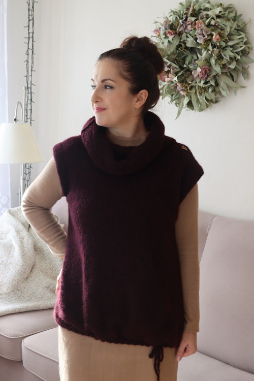 Vesta burgundy alpaka
