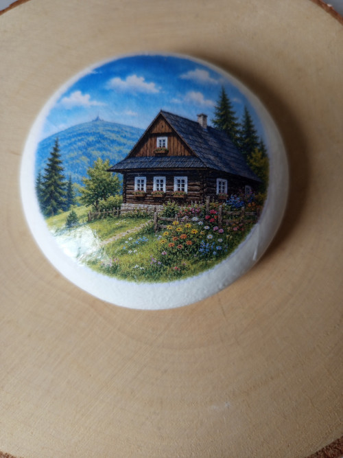 Horský kamínek 10cm – Valašská roubenka
