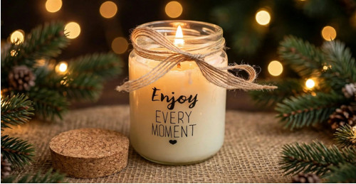 Sójová svíčka "ENJOY EVERY MOMENT"