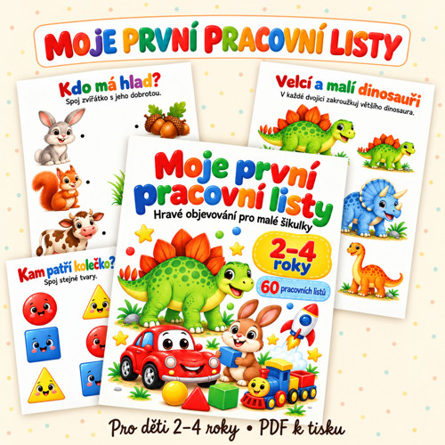 Moje první pracovní listy 2–4 roky | PDF