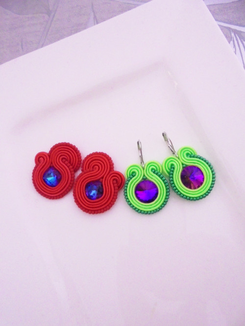 Soutache náušnice 2páry