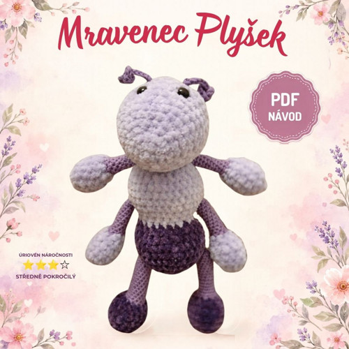 Návod PDF - Háčkovaný mravenec Plyšek