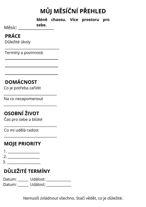 Můj měsíční přehled – plánovač (PDF)