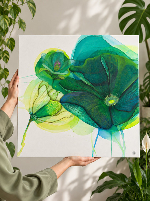 Whisper / originální obraz - 50x50cm