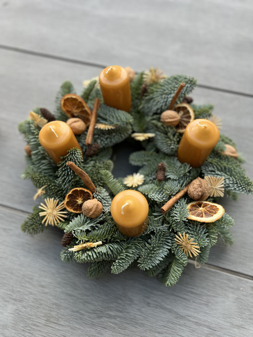 Adventní věnec medový — foto 1