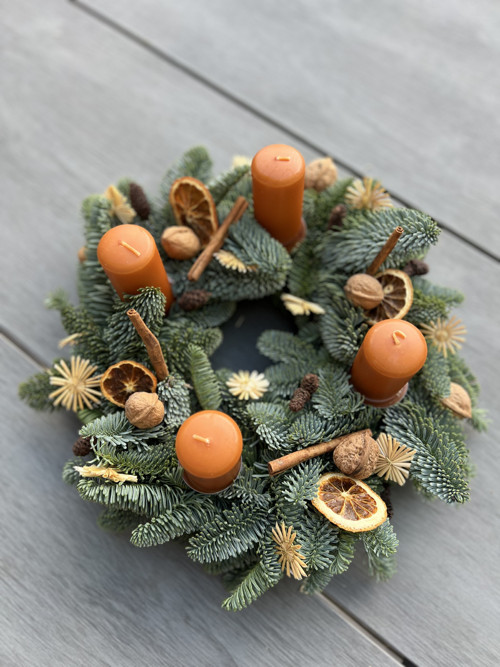 Adventní věnec medový