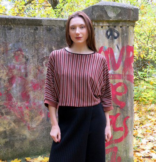 MOKINO- top kimono proužkované — foto 1
