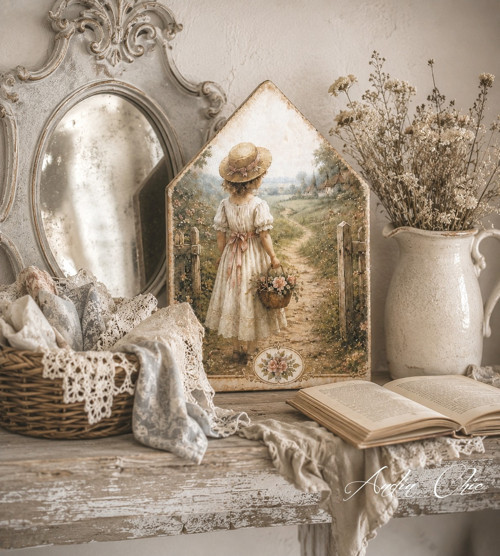 Dřevěný domek La jeune fille au bouquet