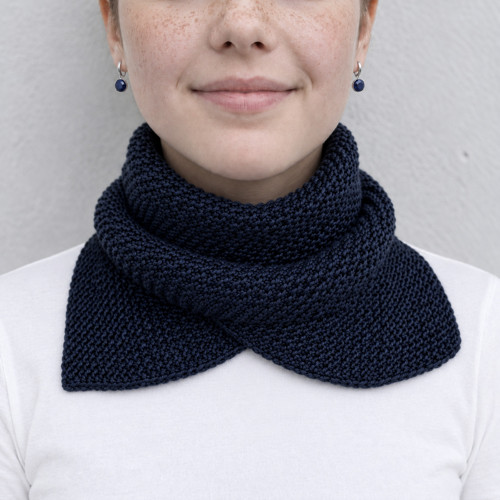 Nákrčník Merino Fine tmavě modrý — foto 1