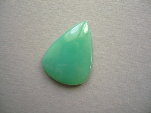 Kabošon - chrysopras 32 mm, č.22