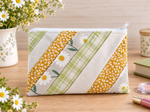 Kapsička na cokoliv patchwork kopretiny