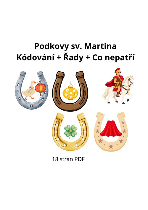 Podkovy sv. Martin - kódování + řady + co nepatří