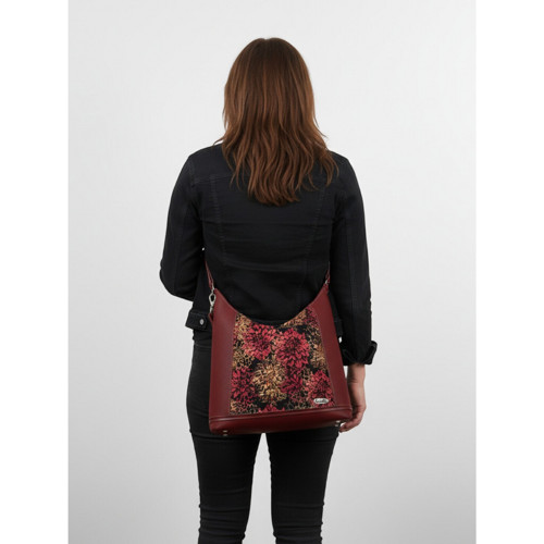 Velká kabelka Bagbi Batik – vínová